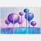 Designart - Colourful Ornamental Trees I - Modern Canvas Wall Art Print